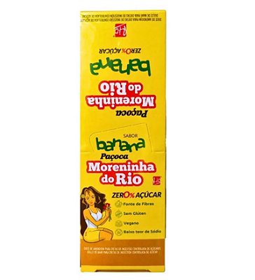 Paçoca Diet Zero Açúcar Moreninha do Rio 276g c/12un Sabor Banana