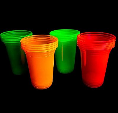 Copo Australiano Neon Liso 440ml Bello Festas