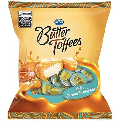 Bala Butter Toffees Caramelo Salgado 500g Arcor