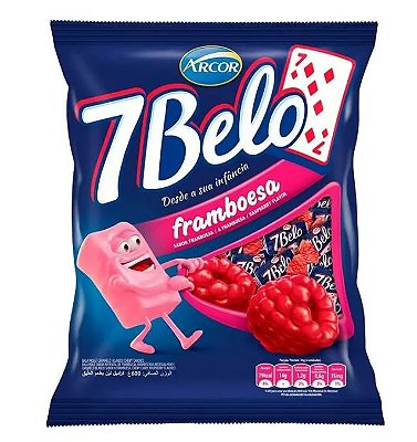 Bala 7 Belo Framboesa 500g Arcor