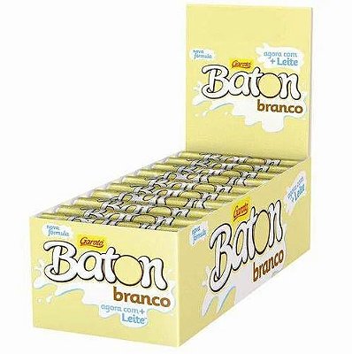 Chocolate Baton Branco Garoto Display c/30un