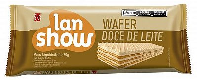 Wafer Lanshow Doce de Leite 80g Rio