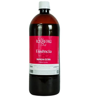 Aroma Essência Artificial Baunilha Escura Prata 960ml Iceberg Chef