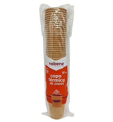 Copo de Papel 85ml Kraft c/50 Vabene