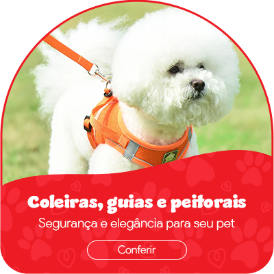 Mini banner guias e coleiras