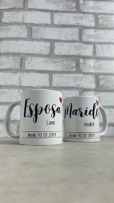 Canecas Casal Personalizada