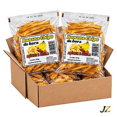 Combo (Banana Chips) Açúcar e Canela