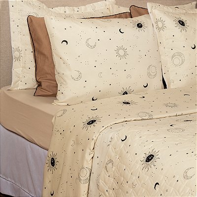 Kit Cobre Leito King 3 Peças Essencialle Sol e Lua