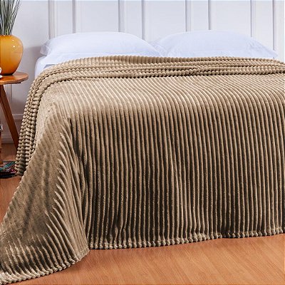 Cobertor Canelado Plus Queen Castor