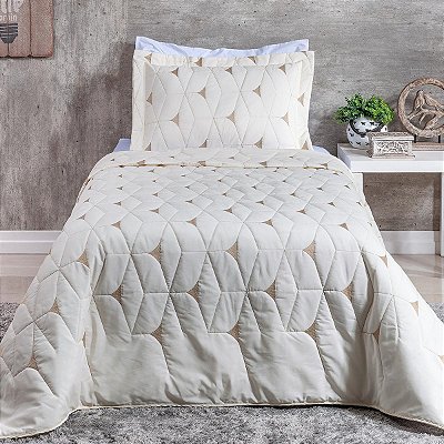 Cobre Leito 2 Peças SOLTEIRO Percal 180 Fios Berlim Palha