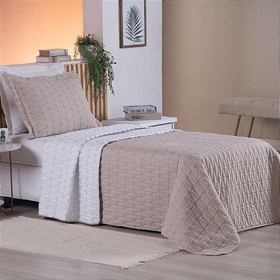 Cobre Leito 2 Peças SOLTEIRO Percal 200 Fios Cristal Cristal Grafite