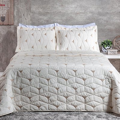 Cobre Leito 3 Peças KING Percal 180 Fios Berlim Berlim Palha