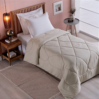 Edredom 1 Peça SOLTEIRO Percal 200 Fios Unique Avelã