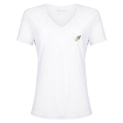 Camiseta Feminina Manga Curta Decote V Beach Sports Mormaii 2733