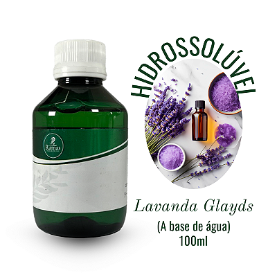 Essência LAVANDA GLAYDS Hidrossolúvel 100ml RAMAS