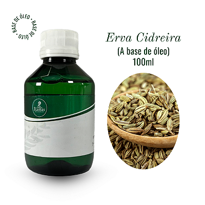 Essência ERVA CIDREIRA a base de óleo 100ml