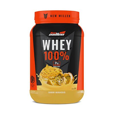 Whey 100% Concentrado Pote 900g New Millen - Varios Sabores