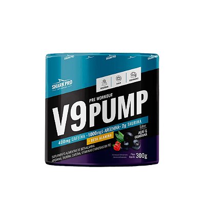 Pré Treino V9 Pump 300g Shark Pro - Pre Workout