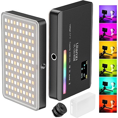 Led portátil para fotos Ulanzi com softbox VL120 RGB