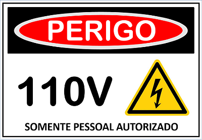 Placa Adesiva Painel Elétrico Advertência Nr10