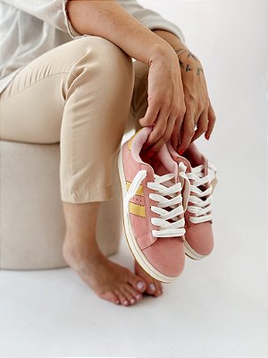 Tênis Feminino Inspira Campus - Rosa / Amarelo