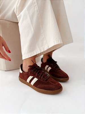 Tênis Feminino Inspira Samba - Café / Off White