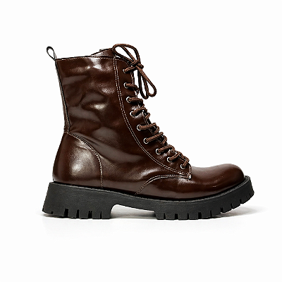 Coturno Feminino Cano Baixo Dandara - Café