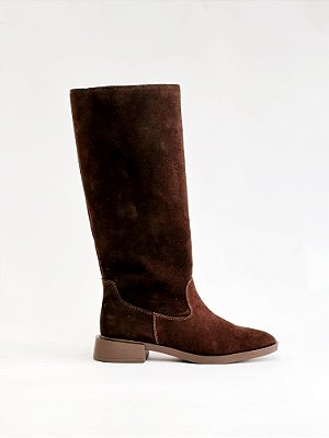 Bota Feminina Cano Alto Georgia - Café