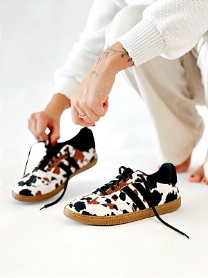 Tênis Feminino Inspira Samba - Cow Print