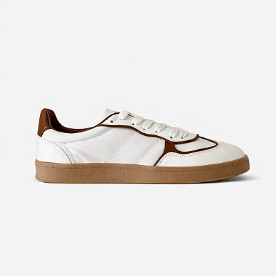 Tênis Feminino Jess – Branco Com Marrom