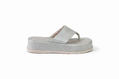 Sandália Flatform Feminina Aurora – Off White
