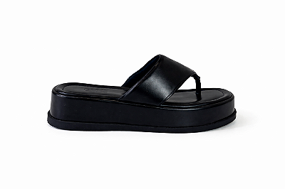 Sandália Flatform Feminina Aurora – Preta