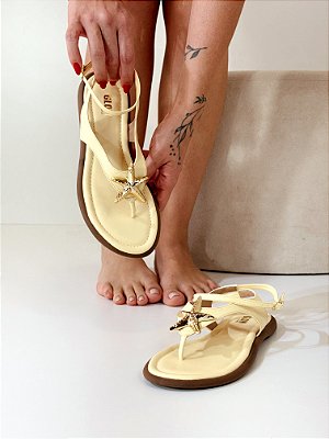 Rasteira Feminina Amábile – Lemoncello (Coleção Fundo do Mar)