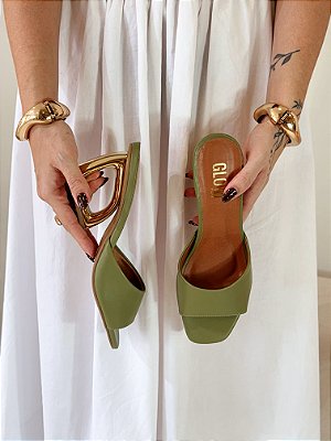 Tamanco Feminino Lorinne – Verde Forest