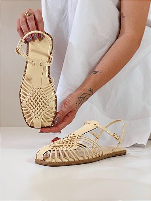 Sandália Feminina Leticia – Manteiga