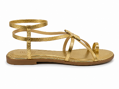 Rasteira Feminina Ivy Detalhes do mar – Ouro