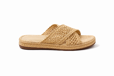 Flatform Feminina Aisha – Palha Natural