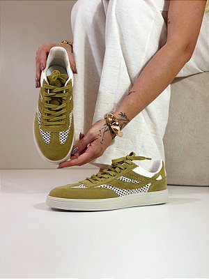 Tênis Feminino Mavie – Verde Alecrim / Branco