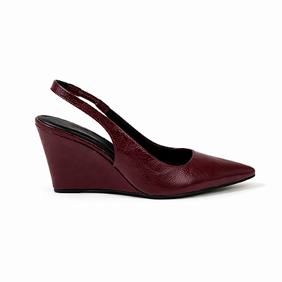 Scarpin Slingback Feminino Elara – Marsala