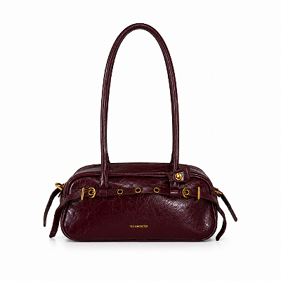 Bolsa Feminina Scarlet – Marsala Pequena com Alça Transversal | Glow Store