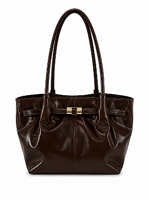 Bolsa Feminina Sofia – Café Média com Alça de Ombro | Glow Store