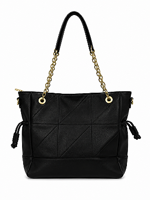 Bolsa Feminina Naomi – Preta Grande com Alça | Glow Store