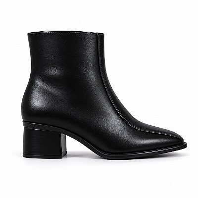 Bota Feminina Rosi – Preta Cano Baixo Salto 5 cm | Glow Store