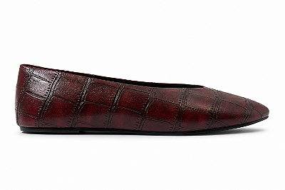 Sapatilha Feminina Betina - Marsala Croco | Glow Store