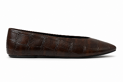 Sapatilha Feminina - Betina Café Croco | Glow Store