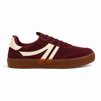 Tênis Feminino Rafa - Marsala com Off White | Glow Store