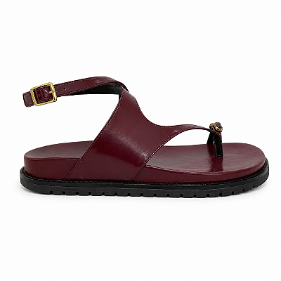 Papete Feminina Nicole - Marsala com Solado Tratorado | Glow Store