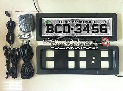 Placa Cortina Anti-radar ( Carros, motos, caminhões e táxi)