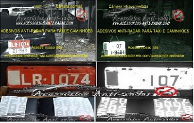 07 Adesivos Anti-radar branco (Táxi e caminhões)