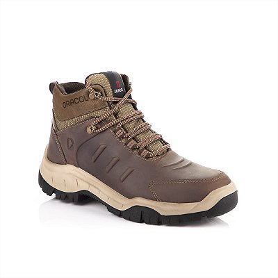 Botina Bracol Dacar Marrom com Cadarço